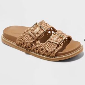Universal Thread Woven Tan Sandals